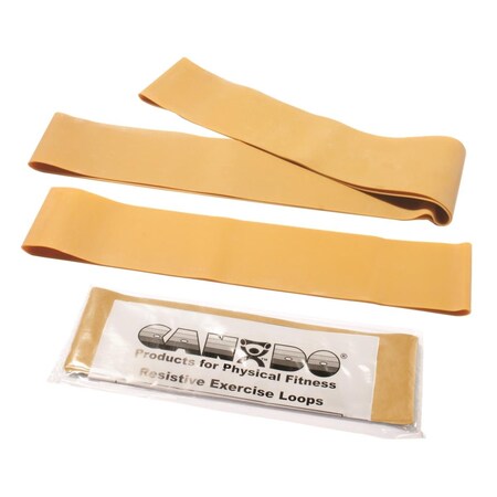 Cando International Exercise Loop Band, Gold - 3X Heavy, 3PK 1441887